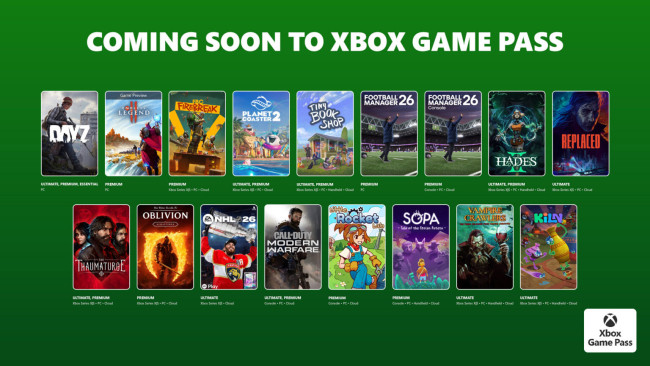 من بين الإضافات الجديدة ل Game Pass في النصف الأول من أبريل Replaced، Vampire Crawlers، وNHL 26